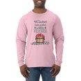 thumbnail image 1 of Wild Bobby, We Couldn't Have Picked a Better Teacher Apple Basket Pop Culture Mens Long Sleeve Shirt, Light Pink, Medium, 1 of 3