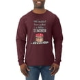 thumbnail image 1 of Wild Bobby, We CouldnÃ¢â‚¬â„¢t Have Picked a Better Teacher Apple Basket Pop Culture Mens Long Sleeve Shirt, Maroon, 3XL, 1 of 3