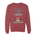 thumbnail image 1 of Wild Bobby, We CouldnÃ¢â‚¬â„¢t Have Picked a Better Teacher Apple Basket Pop Culture Unisex Crewneck Graphic Sweatshirt, Vintage Heather Red, X-Large, 1 of 3