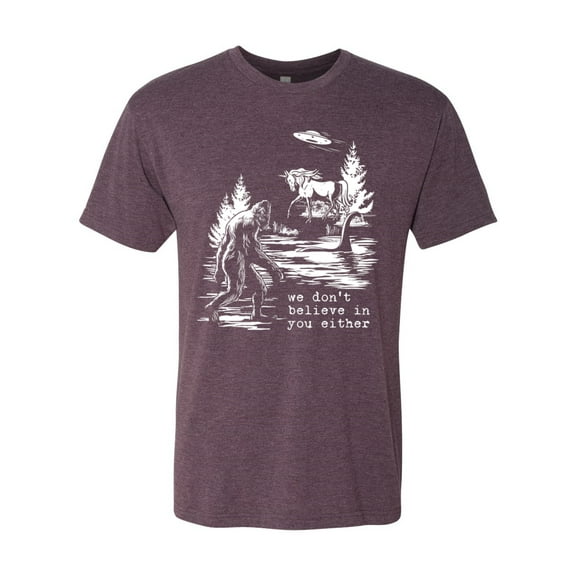 Wild Bobby We Don't Believe Either Bigfoot Unicorns Men Premium Tri Blend Tee