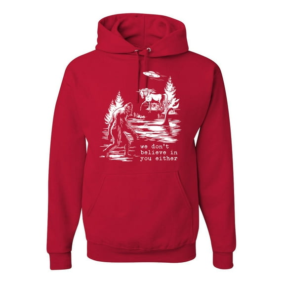 Wild Bobby We Don't Believe Either Bigfoot Unicorns Unisex Hoodie Sweatshirt