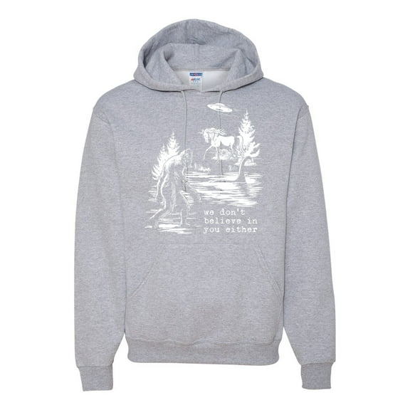 Wild Bobby We Don't Believe Either Bigfoot Unicorns Unisex Hoodie Sweatshirt