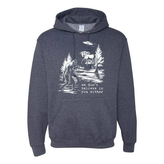 Wild Bobby We Don't Believe Either Bigfoot Unicorns Unisex Hoodie Sweatshirt