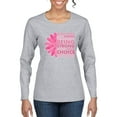 thumbnail image 1 of Wild Bobby We Don't Know How Strong We are Until Strong is the Only Choice Breast Cancer Awareness Women Graphic Long Sleeve T-Shirt, Heather Grey, Small, 1 of 6