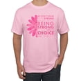 thumbnail image 1 of Wild Bobby, We Don't Know How Strong We are Until Strong is the Only Choice, Breast Cancer Awareness, Men Graphic Tee, Light Pink, Large, 1 of 4
