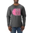 thumbnail image 1 of Wild Bobby, We Don't Know How Strong We are Until Strong is the Only Choice, Breast Cancer Awareness, Men Long Sleeve Shirt, Heather Black, Medium, 1 of 4