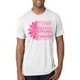 thumbnail image 1 of Wild Bobby, We Don't Know How Strong We are Until Strong is the Only Choice, Breast Cancer Awareness, Men Premium Tri Blend Tee, Heather White, Small, 1 of 4