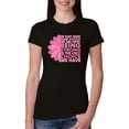 thumbnail image 1 of Wild Bobby, We Don't Know How Strong We are Until Strong is the Only Choice, Breast Cancer Awareness, Women Slim Fit Junior Tee, Black, Small, 1 of 4