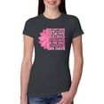 thumbnail image 1 of Wild Bobby, We Don't Know How Strong We are Until Strong is the Only Choice, Breast Cancer Awareness, Women Slim Fit Junior Tee, Dark Grey, Large, 1 of 4