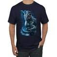 thumbnail image 1 of Wild Bobby, Werewolf Woods in the Night Scary Horror, Pop Culture, Men Graphic Tees, Navy, Large, 1 of 3