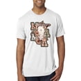 thumbnail image 1 of Wild Bobby Western Ma Steer Pink And Grey Distressed Pop Culture Men Premium Tri Blend Tee, Heather White, X-Large, 1 of 6