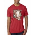 thumbnail image 1 of Wild Bobby Western Ma Steer Pink And Grey Distressed Pop Culture Men Premium Tri Blend Tee, Vintage Red, Medium, 1 of 6