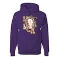 thumbnail image 1 of Wild Bobby Western Ma Steer Pink And Grey Distressed Pop Culture Unisex Hoodie Sweatshirt, Purple, XX-Large, 1 of 6