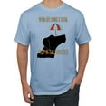 thumbnail image 1 of Wild Bobby, When Life Brings A Storm Play In The Puddles Cute Dog Umbrella Dog Lover Men's Graphic T-Shirt, Light Blue, Small, 1 of 3