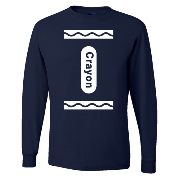 Wild Bobby White Crayon Costume Men Long Sleeve Shirt