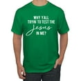 thumbnail image 1 of Wild Bobby Why Y'all Tryin' to Test the Jesus in Me? Inspirational/Christian Men Graphic Tee, Kelly, Small, 1 of 5