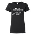 thumbnail image 1 of Wild Bobby Why Y'all Tryin' to Test the Jesus in Me? Inspirational/Christian Women Graphic Tee, Black, Small, 1 of 5