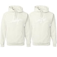 thumbnail image 1 of Wild Bobby, Wifey Hubby Cute Wife Husband Cute Gift His and Hers Matching Couples Hoodies Sweater Set, White, Mens 3XL-Womens 3XL, 1 of 1
