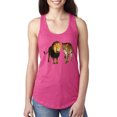 thumbnail image 1 of Wild Bobby, Wild African Lion and Cheetah Fashion Ladies Racerback Tank Top, Raspberry, Small, 1 of 1