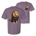 thumbnail image 1 of Wild Bobby, Wild Bobby Cute Sitting African Lion, Animal Lover, Front and Back Garment-Dyed Short Sleeve Tees, Rosewood, Medium, 1 of 3