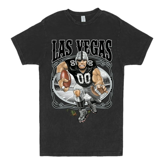 Wild Bobby Wild Bobby Las Vegas Fan LV Fantasy Sports Unisex Vintage Concert Tee, Vintage Black, Large