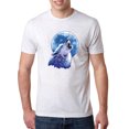 thumbnail image 1 of Wild Bobby, Wolf Howling at the Moon | Mens Animal Lover Premium Tri Blend T-Shirt, Heather White, Small, 1 of 3