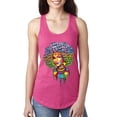 thumbnail image 1 of Wild Bobby, Words Of Character Strong Black Woman Ethnic Ladies Racerback Tank Top, Raspberry, Medium, 1 of 5
