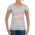 thumbnail image 1 of Wild Bobby, World's Best Bonus Mom Mother's Day Women’s Standard V-Neck Tee, Heather Grey, Large, 1 of 6