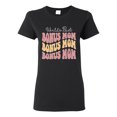thumbnail image 1 of Wild Bobby, World's Best Bonus Mom Mother's Day Womens Graphic Tee, Black, Small, 1 of 6