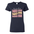 thumbnail image 1 of Wild Bobby, World's Best Bonus Mom Mother's Day Womens Graphic Tee, Navy, Medium, 1 of 6