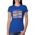 thumbnail image 1 of Wild Bobby, World's Best Bonus Mom Mother's Day Womens Slim Fit Junior Tee, Royal, X-Large, 1 of 6