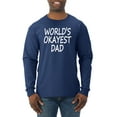 thumbnail image 1 of Wild Bobby,World's Okayest Dad Gift, Father's Day, Men Long Sleeve Shirt, Navy, Medium, 1 of 3
