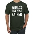 thumbnail image 1 of Wild Bobby,Worlds Okayest Father Gift for Father Dad Husband, Father's Day, Men Graphic Tees, Forest Green, Large, 1 of 3