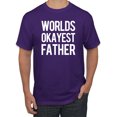 thumbnail image 1 of Wild Bobby,Worlds Okayest Father Gift for Father Dad Husband, Father's Day, Men Graphic Tees, Purple, X-Large, 1 of 3
