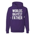 thumbnail image 1 of Wild Bobby,Worlds Okayest Father Gift for Father Dad Husband, Father's Day, Unisex Graphic Hoodie Sweatshirt, Purple, 3XL, 1 of 3