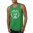 thumbnail image 1 of Wild Bobby Worry Ends When Faith In God Begins Inspirational/Christian Men Graphic Tank Top, Kelly, X-Large, 1 of 5