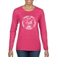 thumbnail image 1 of Wild Bobby Worry Ends When Faith In God Begins Inspirational/Christian Women Graphic Long Sleeve Tee, Fuschia, XX-Large, 1 of 5