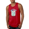 thumbnail image 1 of Wild Bobby, Y'all Is Not Word It's A Word Southern Artsy Jar with Flowers Pop Culture Mens Graphic Tank Top, Red, X-Large, 1 of 3