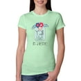 thumbnail image 1 of Y'all Is Not Word It's A Word Southern Artsy Jar with Flowers Pop Culture Womens Slim Fit Junior Tee, Mint, Large, 1 of 3