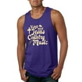 thumbnail image 1 of Wild Bobby, Y'all Need Jesus & Country Music, Pop Culture, Men Graphic Tank Top, Purple, Medium, 1 of 4