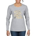 thumbnail image 1 of Wild Bobby, Y'all Need Jesus & Country Music, Pop Culture, Women Graphic Long Sleeve Tee, Heather Grey, Small, 1 of 4