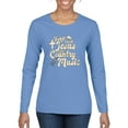 thumbnail image 1 of Wild Bobby, Y'all Need Jesus & Country Music, Pop Culture, Women Graphic Long Sleeve Tee, Light Blue, XX-Large, 1 of 4