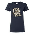 thumbnail image 1 of Wild Bobby, Y'all Need Jesus & Country Music, Pop Culture, Women Graphic Tee, Navy, Medium, 1 of 4