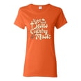 thumbnail image 1 of Wild Bobby, Y'all Need Jesus & Country Music, Pop Culture, Women Graphic Tee, Orange, X-Large, 1 of 4