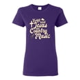 thumbnail image 1 of Wild Bobby, Y'all Need Jesus & Country Music, Pop Culture, Women Graphic Tee, Purple, X-Large, 1 of 4