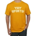 thumbnail image 1 of Wild Bobby YAY SPORTS! Sports Men Graphic T-Shirt, Gold, Small, 1 of 5