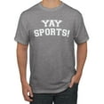 thumbnail image 1 of Wild Bobby YAY SPORTS! Sports Men Graphic T-Shirt, Heather Grey, Large, 1 of 5