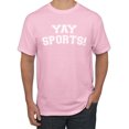 thumbnail image 1 of Wild Bobby YAY SPORTS! Sports Men Graphic T-Shirt, Light Pink, Medium, 1 of 5