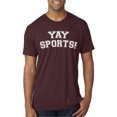 thumbnail image 1 of Wild Bobby YAY SPORTS! Sports Men Premium Tri Blend T-Shirt, Cardinal, Small, 1 of 5