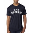 thumbnail image 1 of Wild Bobby YAY SPORTS! Sports Men Premium Tri Blend T-Shirt, Vintage Navy, X-Large, 1 of 5
